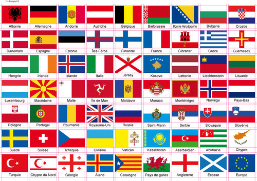EUROPE FLAG STICKERS