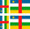 CENTRAFRIQUE 4X drapeau sticker autocollant vinyle