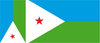 DJIBOUTI 4X drapeau sticker autocollant vinyle