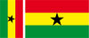 GHANA 4X drapeau sticker autocollant vinyle