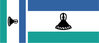LESOTHO 4X drapeau sticker autocollant vinyle