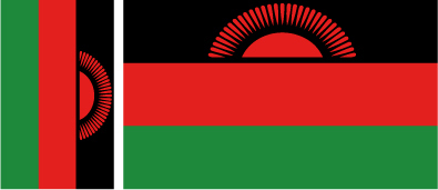 MALAWI 4X drapeau sticker autocollant vinyle
