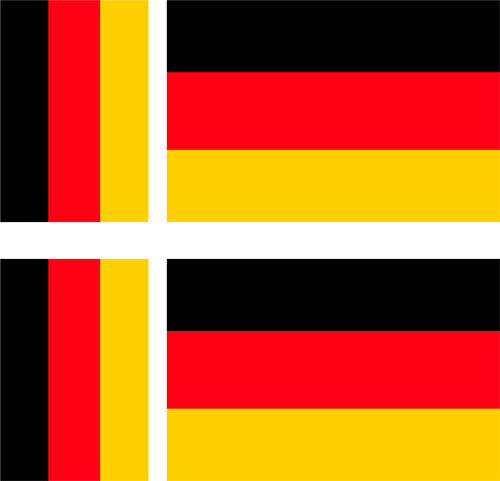 GERMANY 4X flag adhesive vinyl stickers