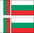 BULGARIE 4 x drapeau sticker