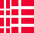 DANEMARK  4 x drapeau sticker