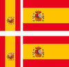 SPAIN 4X flag adhesive vinyl stickers