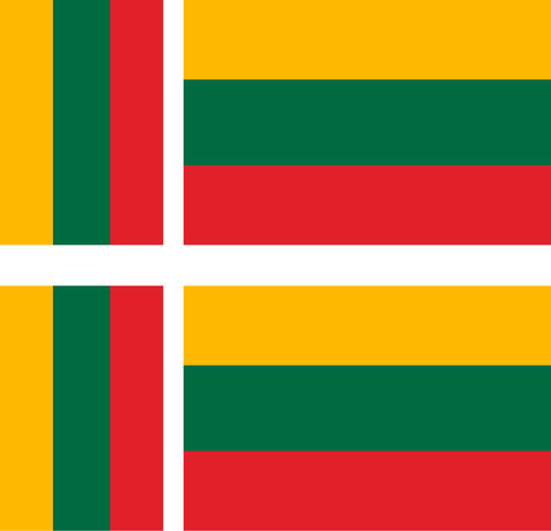 LITHUANIA 4X flag adhesive vinyl stickers