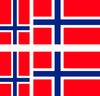 NORWAY 4X flag adhesive vinyl stickers