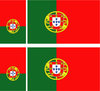 PORTUGAL 4X flag adhesive vinyl stickers