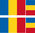 ROMANIA 4X flag adhesive vinyl stickers