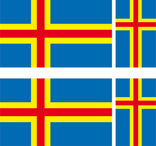 ÅLAND4 x drapeau sticker