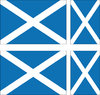 ECOSSE 4 x drapeau sticker