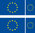 EUROPE 4 autocollants drapeau sticker