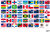 ANTILLES NEERLANDAISES 4 x drapeau sticker