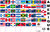 BELIZE 4 x drapeau sticker