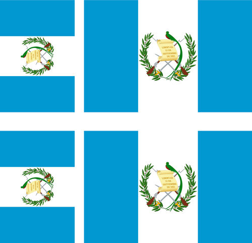 GUATEMALA 4 x drapeau sticker