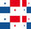 PANAMA 4 x drapeau sticker