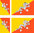 BHUTAN 4X flag adhesive vinyl stickers