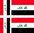 IRAQ 4X flag adhesive vinyl stickers