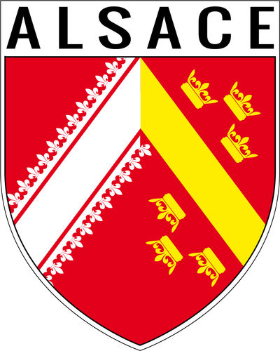 ELSASS AUFKLEBER x 1
