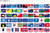 AUSTRALIE 4 autocollants drapeau sticker