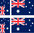 Australie lot de 4 stickers autocollants en vinyle